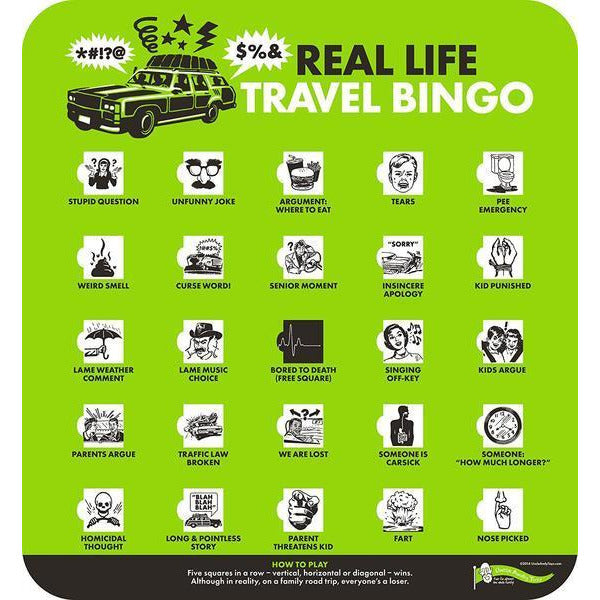 Real Life Travel Bingo