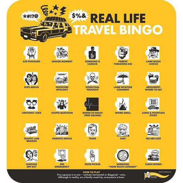 Real Life Travel Bingo